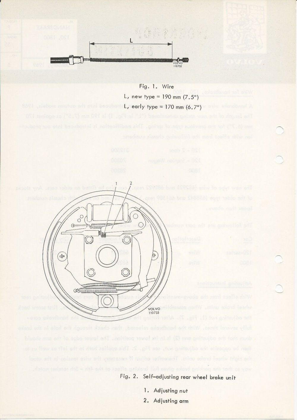 Verkstadsmeddelande/Work shop bulletins and Servicemeddelanden/Service bulletins for the following models: Volvo P1800, Volvo P1800S, Volvo P1800E, Volvo P1800ES, Volvo PV,Volvo PV 444, Volvo PV 544, Volvo Amazon, Volvo 120, Volvo 130, Volvo 220, Volvo 140 , Volvo 240, Volvo 164, Volvo 264 
