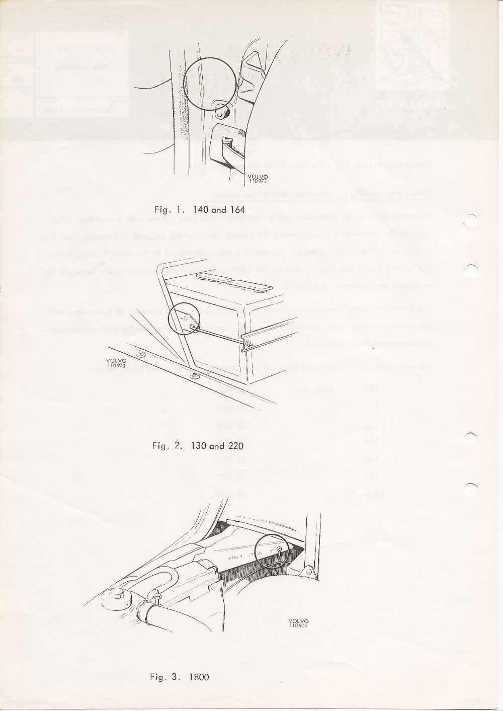 Verkstadsmeddelande/Work shop bulletins and Servicemeddelanden/Service bulletins for the following models: Volvo P1800, Volvo P1800S, Volvo P1800E, Volvo P1800ES, Volvo PV,Volvo PV 444, Volvo PV 544, Volvo Amazon, Volvo 120, Volvo 130, Volvo 220, Volvo 140 , Volvo 240, Volvo 164, Volvo 264 