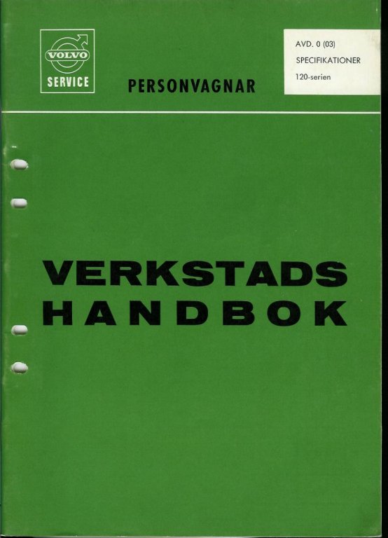 Verkstadshandböcker Volvo Amazon